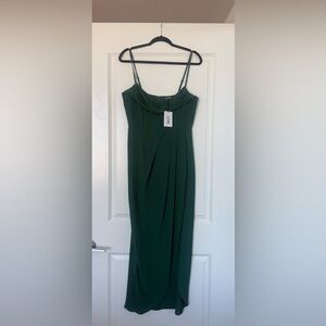 ShowPo Andrina Dark Green Midi Dress